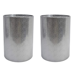 โต๊ะกาแฟดรัมทรงกลมและรูปทรงกลมที่มีดีไซน์แบบทุบทำจากโลหะมีความทนทานและเคลือบด้วยผง - Product Image 5