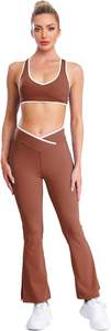 Women Yoga <b>Set</b> Bandeau <b>Crop</b> <b>Top</b> Fitness <b>Sets</b> Seamless Bra <b>and</b> Leggings 2 Piece Women's <b>Sets</b> for Sale - Product Image 3