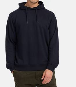 Pur 100% coton respirant polaire sur mesure relax fit taille couleur unie impression conception pull à manches longues sweats à capuche d'hiver - Product Image 5