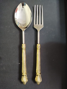 Ensembles de couverts sur le thème de la nature en laiton sur mesure avec conception de brindilles végétales disponibles avec cuillère et fourchette idéales pour la revente - Product Image 5