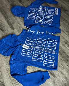 Sweats à capuche courts personnalisés en éponge française Sweat à capuche avec fermeture éclair et strass délavés à l'acide - Product Image 4