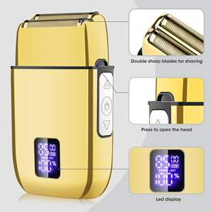 Afeitadora Eléctrica Profesional para Hombre, Recargable, con Batería, Recortadora para Barba, con Carga USB - Product Image 2