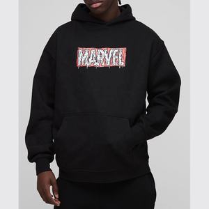 Vente de gros Sweat à capuche en coton saigné à l'acide avec poche Style Boxy surdimensionné Vintage Streetwear Hoodies pour hommes - Product Image 4