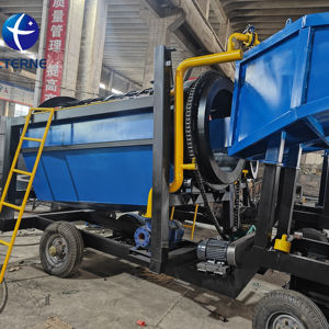 Máy tuyển quặng vàng sa khoáng di động kiểu trommel, thiết bị chế biến khai thác vàng sa khoáng ETERNE độ cứng cao 5-400T/H - Product Image 1