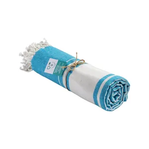 Telo da Spiaggia in Cotone Riciclato Sostenibile GRS, Accessorio Ecologico - Product Image 4