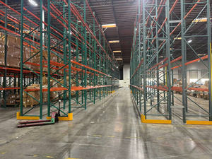 Système de rayonnage à palettes standard américain en acier sélectif certifié Teardrop Step Beam Heavy Duty entrepôt réglable - Product Image 5