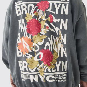 Sweats à capuche pour hommes Streetwear personnalisé du fabricant Sweat à capuche mélangé surdimensionné 500gsm-480gsm Design Printing Logo - Product Image 5