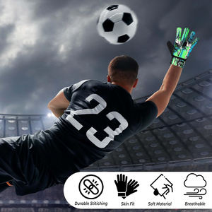 Nouveaux gants de gardien de but de football en latex professionnel 2025, imperméables, respirants, pour le sport, le futsal, avec sangle de poignet réglable, en vente - Product Image 6