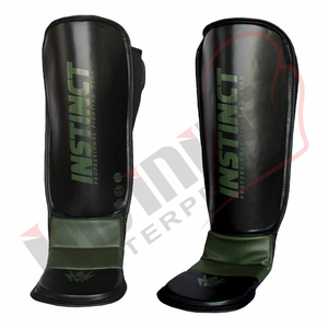 2025 Tùy Chỉnh Da Bền MMA Đào Tạo Bảo Vệ Ống Chân Pro Kickboxing Miếng Đệm Ống Chân Cho Nam Giới Giá Rẻ Muay Thái Bảo Vệ Ống Chân - Product Image 1