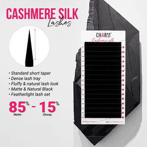 Charmlash promade FANS ขนตาขยายแบบ promade FANS ขนตาสีน้ำตาลแบบต่อจัดส่งทั่วโลก - Product Image 3