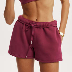 Pantalones deportivos personalizables para mujer, pantalones cortos de tabla de Color sólido con bolsillo con cordón, transpirables, holgados, de cintura media - Product Image 1