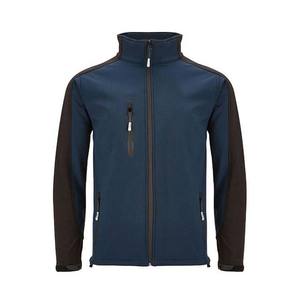 Veste Softshell en Toile d'Hiver Unisexe de Haute Qualité Confortable Bleu Marine Imperméable Coupe-Vent Respirante Matelassée 2026 - Product Image 1