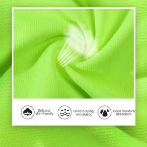 Camiseta de Trabajo Amarilla de Manga Larga de Poliéster con Franjas Reflectantes, Ropa de Trabajo de Seguridad para Hombre - Product Image 3