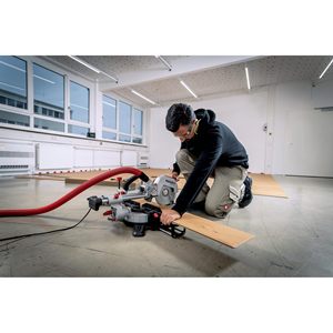 Scie à onglet électrique KGS 216 M avec fonction de tirage, construction robuste et table extensible pour le métal et le bois - Product Image 1