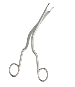 Instrumento Médico de Alta Calidad, Pinzas Nasales Manuales de Acero Inoxidable con Extremos Angulados y Serrados, Instrumentos Quirúrgicos ORL con Certificación CE - Product Image 1