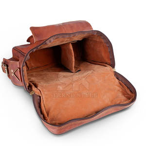 Bolsa de Cámara de Cuero OEM ODM, Color Sólido, Monocromática, para Cámara DSLR, Logotipo Personalizado, Venta al por Mayor - Product Image 3