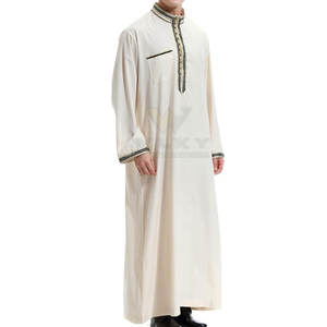 Ropa islámica Hombres Thobe Musulmán Árabe Thobe Venta al por mayor Jubba para hombres Ropa islámica para hombres Thobe - Product Image 3