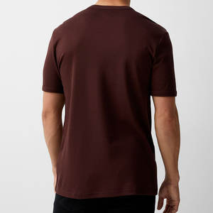 เสื้อยืดผ้าฝ้ายเนื้อมารูนแบบมาตรฐานและเมอริโนเสื้อแบบออแกนิกทรงหลวม - Product Image 2