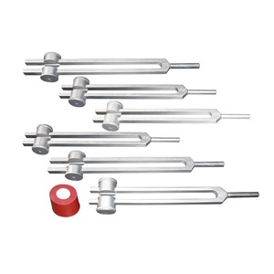 Ensemble de 9 diapasons manuels lestés en acier inoxydable pour chakras radicaux et solfège sacré - Product Image 2