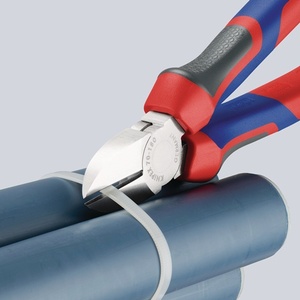 คีมตัดด้านข้าง KNIPEX ขนาด 180 มม. พร้อมหัวชุบโครเมียมและด้ามจับแบบหลายส่วน - Product Image 4