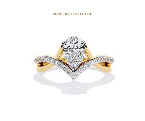 Anillo de Diamante Solitario Cultivado en Laboratorio con Certificación IGI de 0.80 Quilates, Corte Pera, Plata de Ley 925, Oro de 14K y 18K para Mujer - Product Image 6