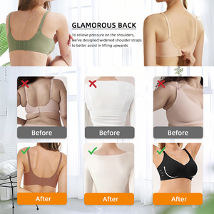 Reggiseno senza cuciture a fascia senza cuciture che allattano maternità senza fili <span class=keywords><strong>per</strong></span> <span class=keywords><strong>l</strong></span>'<span class=keywords><strong>allattamento</strong></span> al seno con fibbia della mamma reggiseno anteriore aperto supporto <span class=keywords><strong>per</strong></span> la gravidanza sollevamento - Product Image 3