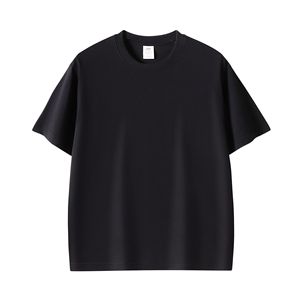 T-shirts pour hommes Logo personnalisé 100% T-shirt en coton Top vierge pour col rond T-shirt décontracté essentiel basique uni pour hommes - Product Image 3