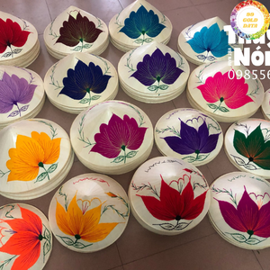 หมวกทรงกรวยเวียดนามแบบดั้งเดิมทำจากวัสดุปาล์มธรรมชาติเหมาะสำหรับกิจกรรมกลางแจ้งและการตกแต่งทางวัฒนธรรม - Product Image 6