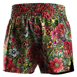 Venta al por mayor OEM ODM Custom Fight Shorts Sublimación completa MMA Muay Thai Shorts para fightwear Deportes Satén - Product Image 2