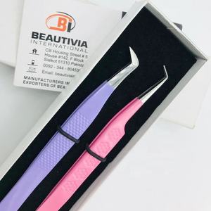 แหนบขนตาปลอม45/60/75/90องศาสำหรับการต่อขนตาปลอมโลโก้พิมพ์แบบกำหนดเองแบบมืออาชีพ - Product Image 1