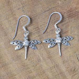 ต่างหูห้อยพลอยบุษราคัมสีขาว925สีเงินแท้ต่างหูสำหรับปาร์ตี้ต่างหูแบบห้อยสำหรับเด็กผู้หญิง - Product Image 2