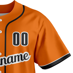 Custom Baseball Jersey <b>Button</b> <b>Up</b> <b>Short</b> <b>Sleeve</b> Team Uniform Gradient Print Breathable Quick Dry Polyester Athletic Sports <b>Shirt</b> - Product Image 3