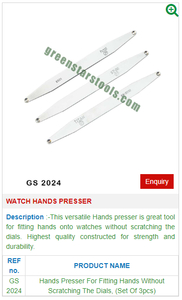 Aiguilles de montre Presser GS 2024 pour outils de bijouterie-Outils de bijouterie - Product Image 2