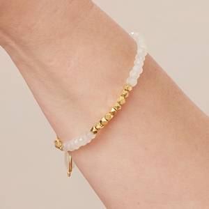 Nuevos Brazaletes de Plata de Ley con Piedra Lunar Blanca de Moda para Mujer, Uso Diario, Casual, con Piedras Mixtas - Product Image 2