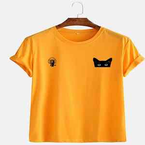 2021 verano Adorable Crop Top para mujer personalizable OEM mar borlas Sexy gasa blusa camisa Casual - Product Image 3