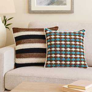 new style Moroccan Style 20x20 Square Pillow <b>Covers</b> and <b>Cushion</b> Cases Woven Design for Home and Hotel Use - Product Image 1