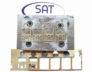 SAT estilo antiguo 4 agujeros conectores de joyería de acero inoxidable oro plata colgante moneda de cobre para hacer joyería Malasia - Product Image 2