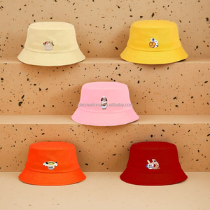 หมวกบักเก็ตปักลายสุนัข สำหรับผู้ใหญ่ทุกเพศ เหมาะสำหรับการเดินทาง ตกปลา ปั่นจักรยาน ใช้ได้ทุกวัน ผลิตจากผ้าฝ้าย 100% ใส่ได้ทุกฤดู - Product Image 1