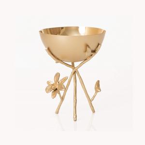 Cuenco decorativo para postres de acero inoxidable, cuenco para servir frutas secas de forma redonda de calidad Superior para uso doméstico en hoteles - Product Image 2