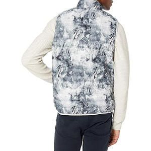 Puffer Zip up Sans Manches Col Solide Utilitaire Gilet Matelassé Hommes Gilet - Product Image 6