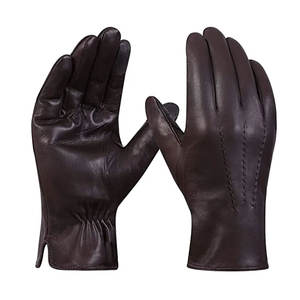 Gants en cuir unisexes respirants pour l'extérieur Gants en cuir personnalisés à doigts entiers Gants en cuir unisexes pour l'extérieur - Product Image 1