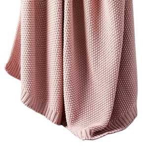 Nouveau exclusif Offre Spéciale coton tricoté à la main solide coton canapé jeter couverture tricotée pour lit couverture coton - Product Image 5