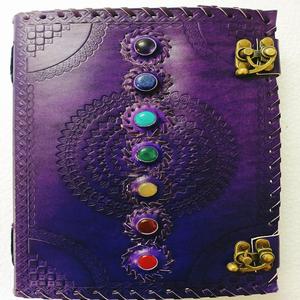 Journal en cuir intemporel sur mesure Style agate conçu pour les écrivains artistes voyageurs-Style classique - Product Image 1