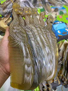 Peine de cuerno de búfalo suministrado para minoristas de cuidado del cabello Socios de regalo al por mayor y servicios de cumplimiento de exportación - Product Image 3