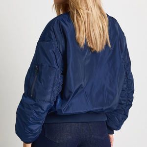 Veste bomber vintage pour femmes, vente chaude, style streetwear, fermeture éclair, prix de gros, vêtements décontractés, tissu respirant, veste bomber 2026 - Product Image 3