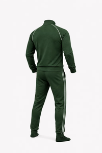 Conjunto Deportivo Unisex con Logotipo Personalizado, Mezcla de Algodón Premium, Chaqueta con Cremallera Transpirable y Ligera y Pantalones Deportivos, OEM ODM Venta al Por Mayor - Product Image 5