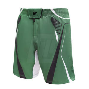 Pantalones cortos MMA de calidad con tela de secado rápido transpirable de ajuste ajustable perfectos para entrenar y combinar pantalones cortos MMA - Product Image 1
