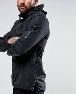 High Quality Hooded Long <b>Thin</b> Solid Color <b>Men</b> Windbreaker <b>Jacket</b> Lightweight Breathable Trendy Casual Outdoor Wear - Product Image 2