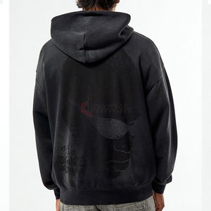 Moda 100% algodón cálido invierno pulóver sudadera Casual Streetwear moda sudaderas con capucha fabricante - Product Image 1