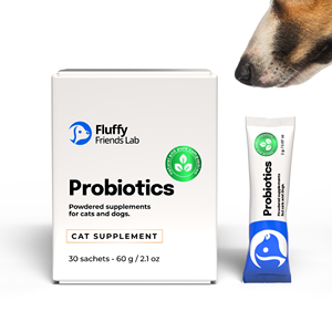Etiqueta privada Enterococcus Faecium Suplemento probiótico Sobres en polvo Cuidado de la salud intestinal para mascotas con inulina GOS - Product Image 1
